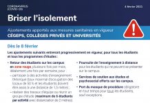 Cegep 및 대학생들은 가까운 시일 내에 다시 캠퍼스로…퀘벡주 대면수업 재개의지 확고